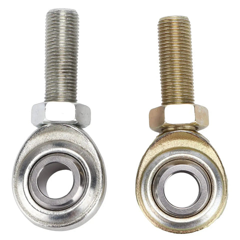 Heavy Duty Rod End Bearings 1/2 Inch 20 RH and LH Threads Beefy Heim Joint Set for Cars Boats ATVs Motorcycles 2 Pack with High Load Capacity and 12,200 Lb Lateral Support, pair of steel rod ends