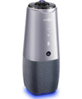 Front view of All In One 360 Degree 4K Conference Camera With AI Speaker Tracking Noise Cancellation And Zoom Meet Teams Compatibility
