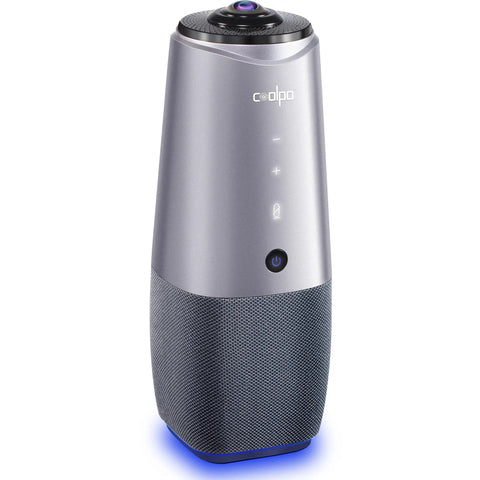 Front view of All In One 360 Degree 4K Conference Camera With AI Speaker Tracking Noise Cancellation And Zoom Meet Teams Compatibility
