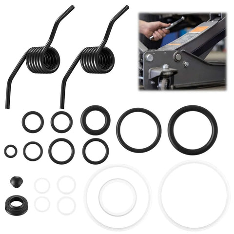 19 Piece 3 Ton Floor Jack Repair Kit With Replacement Springs And Hydraulic Rebuild Parts For Most 3 Ton Jacks DIY Friendly