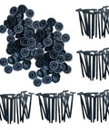 100 Piece Cable Tie Buckle Kit With Nylon Wire Ties Pin And Button Design For Bumper Retainer Clips