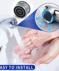 Durable Two Pack 116711 Faucet Aerator With 1.5 Gpm Flow Restrictor showing water flow and easy installation in hands.