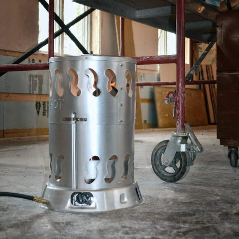 Convection Propane Heater 30 000 To 80 000 BTU Per Hour Heats Up To 2000 Sq Ft No Power Needed Fully Assembled onsite use