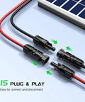 Solar Y Connector 4 To 2 Parallel Adapter For Solar Panels IP68 Waterproof Panel Splitter Cable Extension with connectors