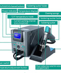 948DI 110W High Power Desoldering Station With Tin Suction Gun Vacuum Pump Soldering Tool for PCB Repair and BGA Rework