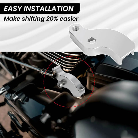 EZ Shift Neutral Gear Assist For Harley M8 Touring And Softail Bikes with Easy Mount Bracket in engine close-up