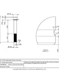 Top Shelf Two Pack Grade Five Titanium Socket Head Cap Screws One Half Twenty By Four Inch UNF Fasteners detailed technical drawing.