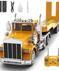 Giant 39.6 Inch RC Semi Trailer Truck For Kids With Lights And Sounds 16 Channel Remote Control Transport Truck 2026 Model