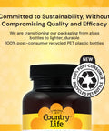Calcium Magnesium Potassium Bone And Heart Health Supplement in recycled PET bottle, 1000 mg Calcium and 500 mg Magnesium, 180 tablets