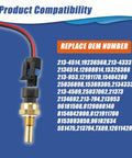 Solid Plug Engine Coolant Temperature Sensor With Pigtail Connector For Chevy Tahoe Silverado GMC Sierra Yukon Buick LaCrosse compatibility list with OEM numbers