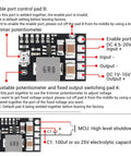Five Pack Mini DC Buck Converter Set 4.5 to 20V Input to 5V Output With Adjustable 1 to 16V Or Fixed 5V 9V 12V 3A 10W Step Down Regulator Board close-up