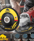 5 Inch Angle Grinder Flap Disc from 26 Pack 5 Inch Angle Grinder Disc Set With Real Deal Cut Off Wheels And 60 Grit Flap Grinders For Steel Metal And Wood Shop Ready Tool Accessories That Handle Tough Jobs Without Excess Sweat Or Delay.