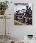 Steam Locomotive Train Poster On Cotton And Linen Hanging Wall Decor For Living Room And Bedroom Modern Framed Artwork With Rich Colors Durable Print Perfect Gift For Train Fans And Vintage Home Decor