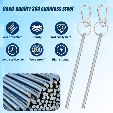 2 Pack Half Moon Elevator Door Keys Pro Gear Emergency Access Tools For Smooth Facility Upkeep And Snappy Inspection Rounds Reliable Industrial Keys That Nail The Job Effortlessly Every Single Time, made of 304 stainless steel.