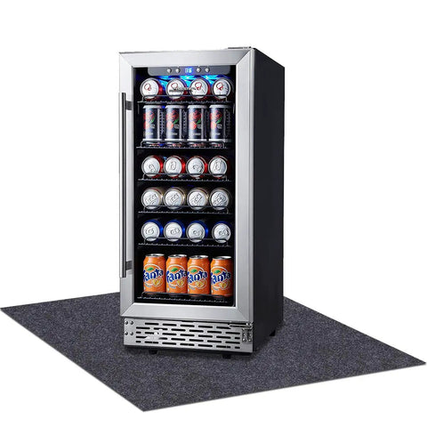 Under Refrigerator Mat With Quick Absorbency Waterproof Non Slip Backing Washable 36 By 36 Inches Water Spill Protector shown