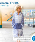 Child at pool wearing Ultra Soft Turkish Cotton Kids Bathrobe And Hooded Towel Poncho With Zip Up, Terry Lining And Pockets
