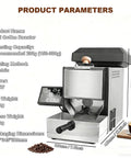 Legit Automatic Electric Coffee Bean Roaster For Home Kitchens with advanced features and compact size, measuring 180x440x330mm.