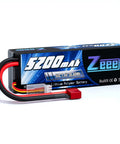 2S 5200mAh LiPo Battery 7.4V 50C High-Drain Pack With Beefy Hard Case And T Connector for RC models