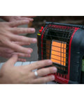 Hands warming by Mr Heater Big Buddy with Power Adapter For Mr Heater Big Buddy Heater MH18B And Tough Buddy Models