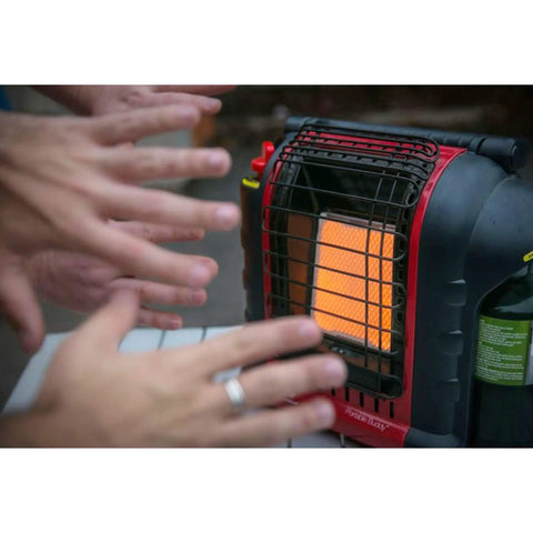 Hands warming by Mr Heater Big Buddy with Power Adapter For Mr Heater Big Buddy Heater MH18B And Tough Buddy Models