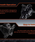 Close-up of Straight Swap Front Driveshaft Propeller Shaft For BMW X3 2004-2010, showcasing smooth joints and installation ease, built tough.
