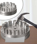 Round Disc Cutter Set Manual Round Punch Heavy Duty Coin Punch Tool For Jewelry Making And Metal Forming Die on table top
