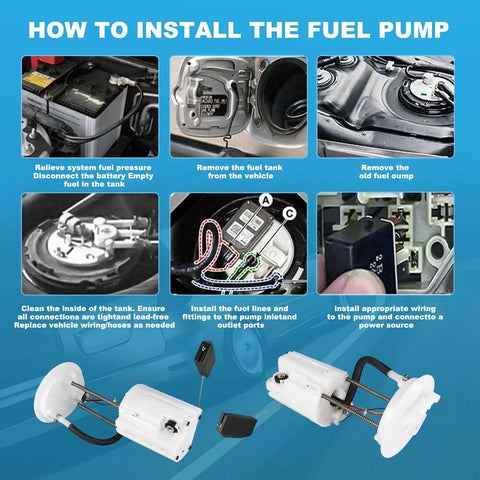 How to install the Heavy Duty Electric Fuel Pump Module Assembly for Honda CRV 2017-2022 with connection steps