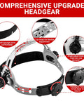 Comprehensive upgraded headgear for Auto Darkening Welding Helmet With True Color View Solar Powered Skull Design