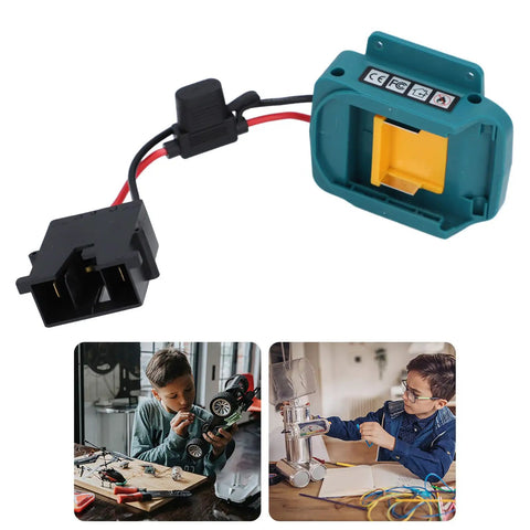18V Battery Adapter Kit With Wire Harness And Connector Holder For BL1850 And BL1860 Batteries Boost Power For Kids Ride On Toys