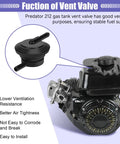 Gas Tank Vent Valve For Predator 212 196cc 224 301cc 420cc Engines Coleman CT200U BT200X KT196 Mini Bike Gas Pressure Regulator