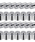 Heavy Duty 48 Pack Sign Standoff Screw System With Drywall Anchors And Rubber Isolation Pads 3 4 By 1 Inch Corrosion Resistant Stainless Steel posters and menus.