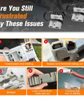 Image showing issues with overloaded, rusted, broken, and loose battery connectors, highlighting the need for a 10 Pack 50 Amp Battery Quick Connect Disconnect Plug Kit For 6 To 8 Gauge Cables Heavy Duty Jumper Cable Connector Silver Plated Copper Terminals Ideal For Recovery Winch ATV RV Forklift Towing.