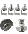 Heavy Duty Stainless Steel C Clamps For Woodworking And Welding Projects, Secure Grip 16-25mm Jaw, detailed view of clamp components.