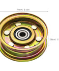 Single Groove Zinc Mower Drive Pulley 7.9cm x 2.8cm with Abrasion Resistant Coating, Fits MTD Replacement Deck Pulley