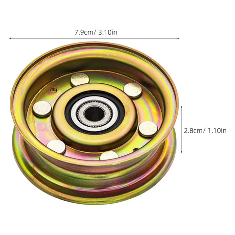 Single Groove Zinc Mower Drive Pulley 7.9cm x 2.8cm with Abrasion Resistant Coating, Fits MTD Replacement Deck Pulley