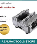High Precision Self Centering Bench Vise With Quick Release Zero Positioning Fixture Compatible With Four And Five Axis Machining Centers, 125mm jaw width.