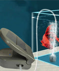 Pond Aerator With Back Clip, 3 Mode Adjustable Oxygen Pump, USB Rechargeable Portable Air Bubbler near fish tank