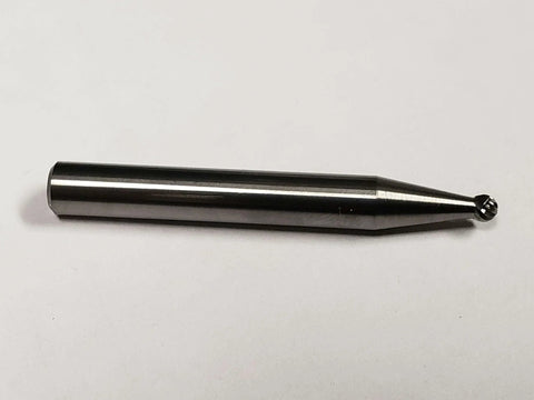 Ball Nose Burr SD 11 Single Cut Solid Carbide 1/8 Inch Shank Precision Burr for metalworking and aluminum finishing