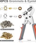 Rugged Grommet Kit For DIY Projects Three Eighths Inch 500 Eyelets And Grommets Pack No Pre Drill Required No Fuss Tarps Banners Canvas
