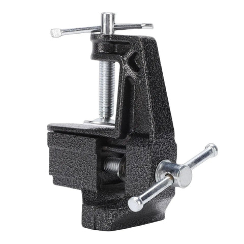 Heavy Duty Portable Table Vise With Rubber Clamps For Secure Golf Club Regripping, tough cast steel mini clamp tool.