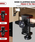 Adjustable Cabinet Door Mounting Jig For Frameless And Face Frame Cabinets Universal Quick Edge Positioner on cupboard door