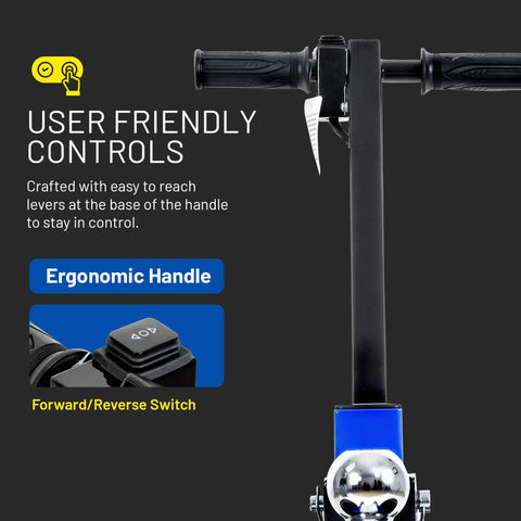 Goodyear Electric Trailer Dolly Super Duty Heavy 7500 Lbs Max Towing Capacity ergonomic handle with user-friendly controls