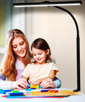 Clip On Desk Lamp With Clamp 360 Degree Swing Arm Gooseneck Task Light for Office and Home illuminating desk activity