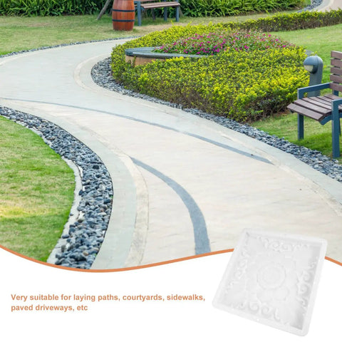 Heavy Duty Reusable Concrete Molds For Walkways And Patios Large Plastic Square Paver Molds ideal for garden paths