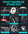 Features of Powerful Fat Tire Electric Bike For Adults With Rack Moped Style E Bike 48V 25Ah Battery 20x4 Inch Fat Tires