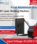 Heavy Duty Handheld Fiber Laser Welder 1200W Portable Four In One Metallic Cutter And Rust Remover With Water Cooled Aluminum Housing for easy metal work.