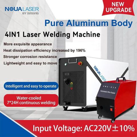 Heavy Duty Handheld Fiber Laser Welder 1200W Portable Four In One Metallic Cutter And Rust Remover With Water Cooled Aluminum Housing for easy metal work.