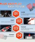 Step-by-step instructions for using 9Pin J1939 Male To 16Pin OBD2 Female Diagnostic Adapter For Heavy Duty Trucks And Commercial Vehicles