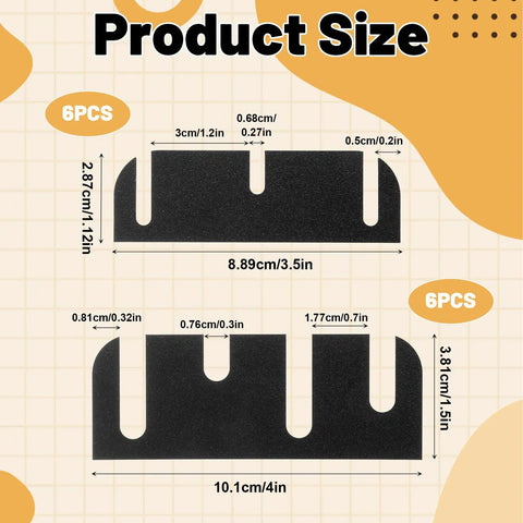 Door Hinge Shims Kit for Easy Alignment and Gap Filling, 12 Pcs Adjustable 0.050 Inch Thick Spacers for 4 Inch Hinges, Fix Air Leaks, Prevent Sticking and Misalignment, Trimmable Hinge Spacers for Quick Home Repairs