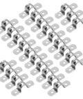 Pack of 50 Tough As Nails Heavy Duty Stainless Steel Half Inch Pipe Strap Clamps M12 two-hole U bracket layout